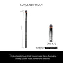 ENERGY Concealer Makeup Brush F70 Under Eye Small Flat Tapered Synthetic Bristle for Precision Color Corrector Concealing Eyes and Brow with Cream Liquid Makeup Tool Black ENERGY Store