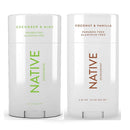 Native Deodorant - Natural Deodorant For Women and Men - 2 Pack - Aluminum Free, Free of Parabens - Contains Probiotics - Coconut & Vanilla And Cucumber & Mint Native Store