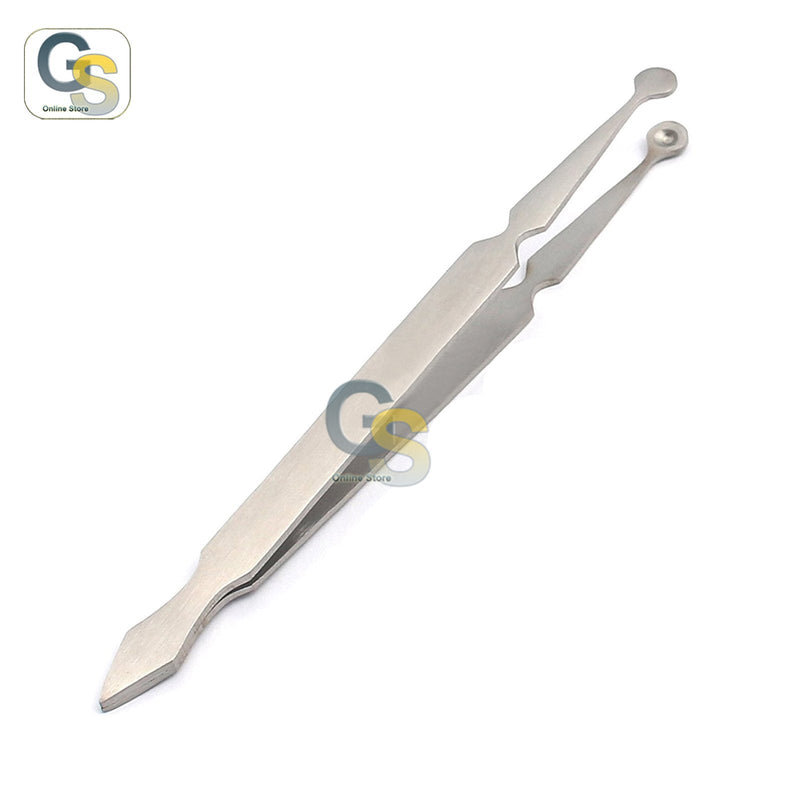 G.S BEAD BALL HOLDING TWEEZERS 4 1/2 PIERCING TOOL by G.S Beauty G.S Beauty