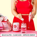 Peach Perfect Creatine for Women – Micronized Creatine Monohydrate Powder with BCAA & Collagen for Glute Strength Support, Boosts Energy, Focus, Strength, and Endurance – Pink Lemonade, 30 Servings Infinity Warehouse