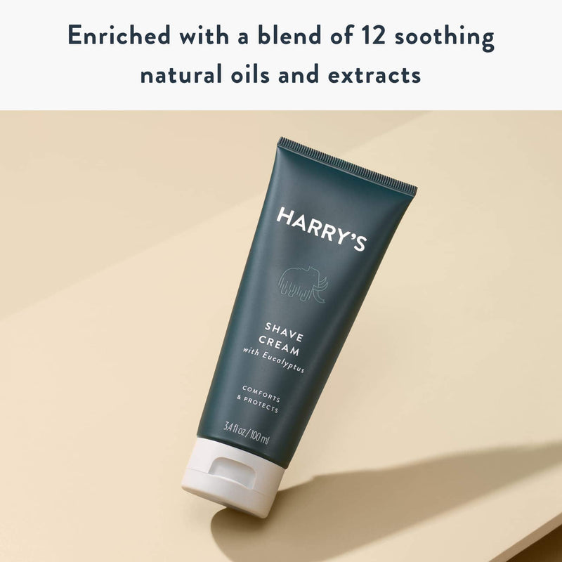 Harry's Shaving Cream - Shaving Cream for Men with Eucalyptus - 2 pack (3.4 oz) Harry's