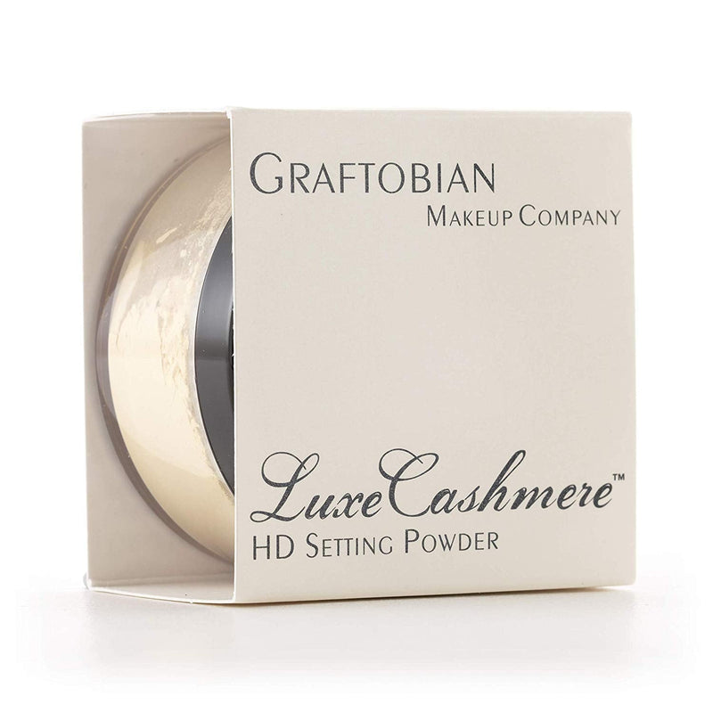 Graftobian HD LuxeCashmere Setting Powder - Banana Creme Pie (0.7 oz) - No Flashback, Matte, Silky Smooth Finish Graftobian