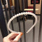 Aoxmas 3pcs White Faux Pearl Hairbands Bridal Hair Hoop Wedding Hair Accessories Pearl Headbands for Women Girls Aoxmas