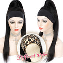 Subella Straight Headband Human Hair Wigs 150% Density Brazilian Virgin Hair Machine Made None Lace Front Wigs Human Hair for Black Women 22inch Subella
