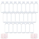 Trendbox 2oz Clear Plastic Empty Bottles with Flip Cap -BPA-free Travel Containers For Shampoo, Lotions, Liquid Body Soap and Massage Oils with Label - 48 Pack TRENDBOX