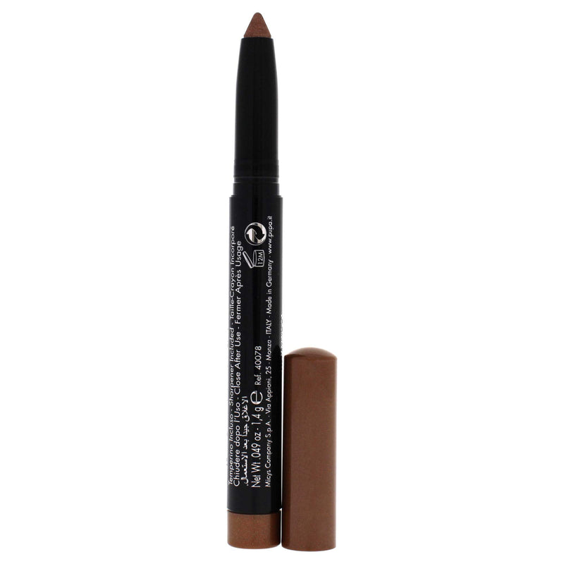 PUPA Milano Made To Last Eyeshadow - Waterproof Stick Eyeshadow - For Extreme Hold - Crease And Smudge Proof - Creamy And Lightweight Texture - Film Forming Ingredients - 004 Golden Brown - 0.049 Oz (I0111907) PUPA Milano