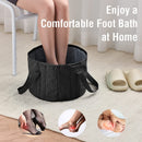 Beinilai 20L Collapsible Bucket Foot Bath Basin, Portable Foot Soak Tub with Handle, Foot Tub for Soaking Feet, Multi Functions for Travel Foot Spa, Camping washing, Storage Bucket, Black Beinilai