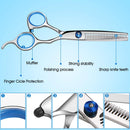 Coolala Stainless Steel Hair Cutting Scissors Thinning Shears 6.5 Inch Professional Salon Barber Haircut Scissors Family Use for Man Woman Adults Kids COOLALA