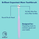 Brilliant Sensitive Toothbrush for Expectant Mom - With Soft 360 degree bristles for Sensitive Teeth and Bleeding Gums — Innovative Quality by Baby Buddy, White, 1 Count Brilliant