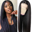 QTHAIR 14A T-Part straight Lace Wave Front Wigs Human Hair 13x4x1 T-Part Lace Frontal Wigs Brazilian Virgin Human Hair Wigs for Black Women Middle Part Wigs Pre Plucked with Baby Hair 150% Density(20inch) QTHAIR Store