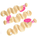9A Virgin Hair Bundles Sew in Hair Extensions 613 Body Wave Wavy 100% Unprocessed Brazilian Human Hair Weave Hair Weft Extensions for Women 300g 613 Color 12 12 12 YISEA Store