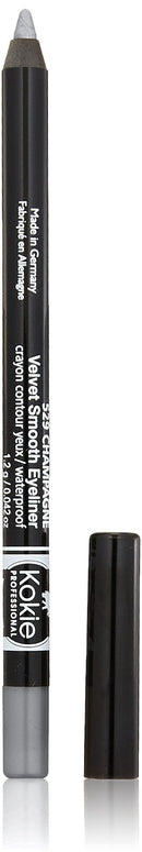 Kokie Cosmetics Waterproof Velvet Smooth Eyeliner Pencil, Sterling Silver, 0.042 Ounce Kokie