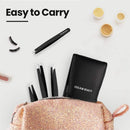 EXCLAIM BEAUTY Tweezers for Women & Men Pack of 4 Stainless Steel Tweezers Set, Precision Tweezers for Eyebrows Splinter Ingrown Hair Removal Tweezers Kit for Women with Leather Case – Matte Black Exclaim Beauty