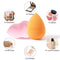 DUcare Foundation Brush with Makeup Sponges Flat Top Kabuki Brush Synthetic Professional Liquid Blending Mineral Powder Beauty Makeup Blender DUcare