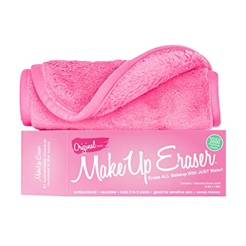 Makeup Eraser The Original Erase All Makeup With Just Water, Including Waterproof Mascara, Eyeliner, Foundation, Lipstick and More, Original Pink Makeup Eraser