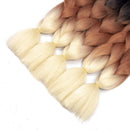 Ombre Kanekalon Braiding Hair 5 Pack Ombre Jumbo Braiding Hair Extensions 24 Inch Jumbo Braid Synthetic Hair for Braiding (5 pack, Black-Brown-Blonde) Angels Beauty Store