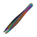 Slant Tweezers Pointed Precision Tweezers for Eyebrows & Facial Ingrown Hair Removal Eyebrow Tweezers for Women & Men (1, Slant Tweezer Angled) MBER ALERT
