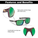 Flying Fisherman 7706TAG Freeline Polarized Sunglasses, Matte Tortoise Frame, Amber-Green Mirror Lens, Medium Flying Fisherman