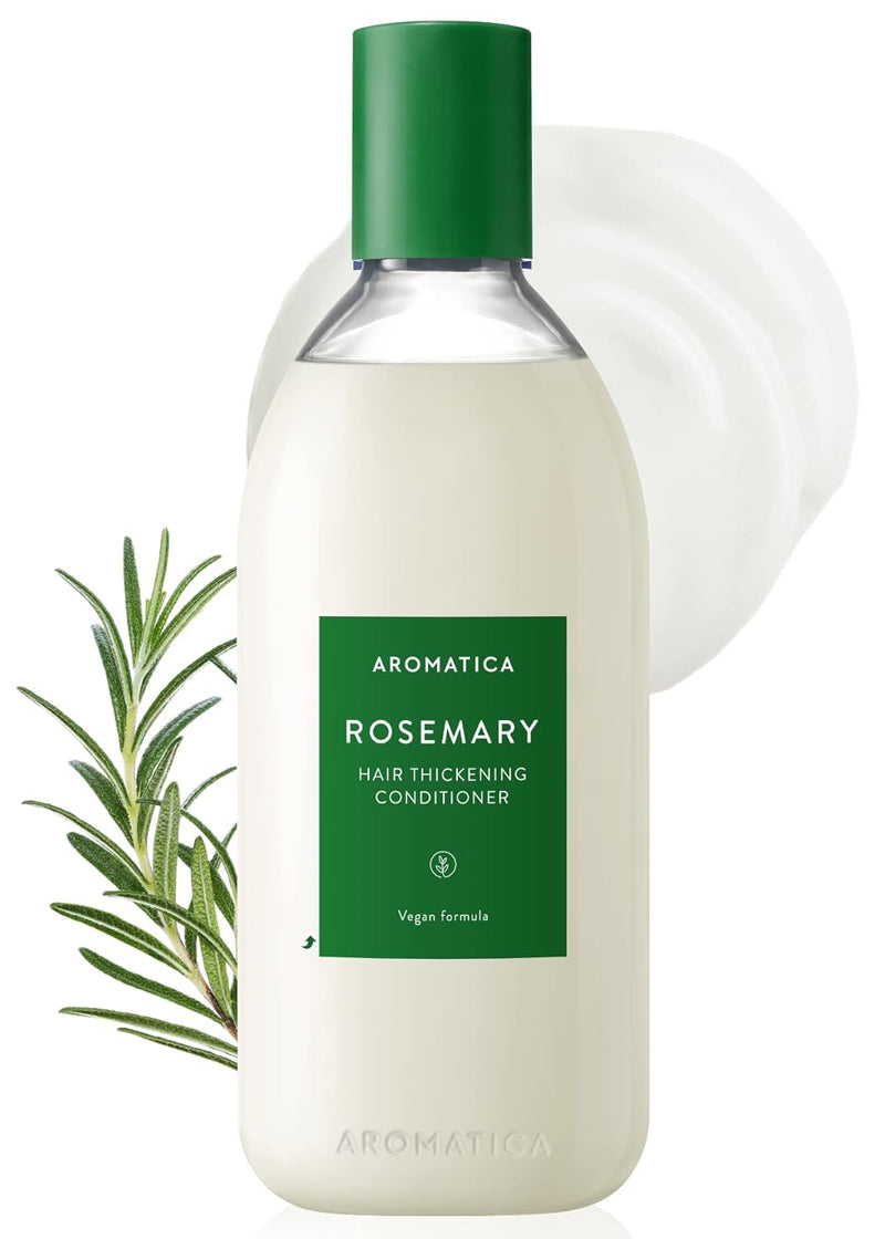 AROMATICA Rosemary Hair Thickening Conditioner 13.53oz/400ml, Vegan Hair Conditioner for damaged hair and dry hair - Moisturizing Conditioner For Men and Women Infinity Warehouse