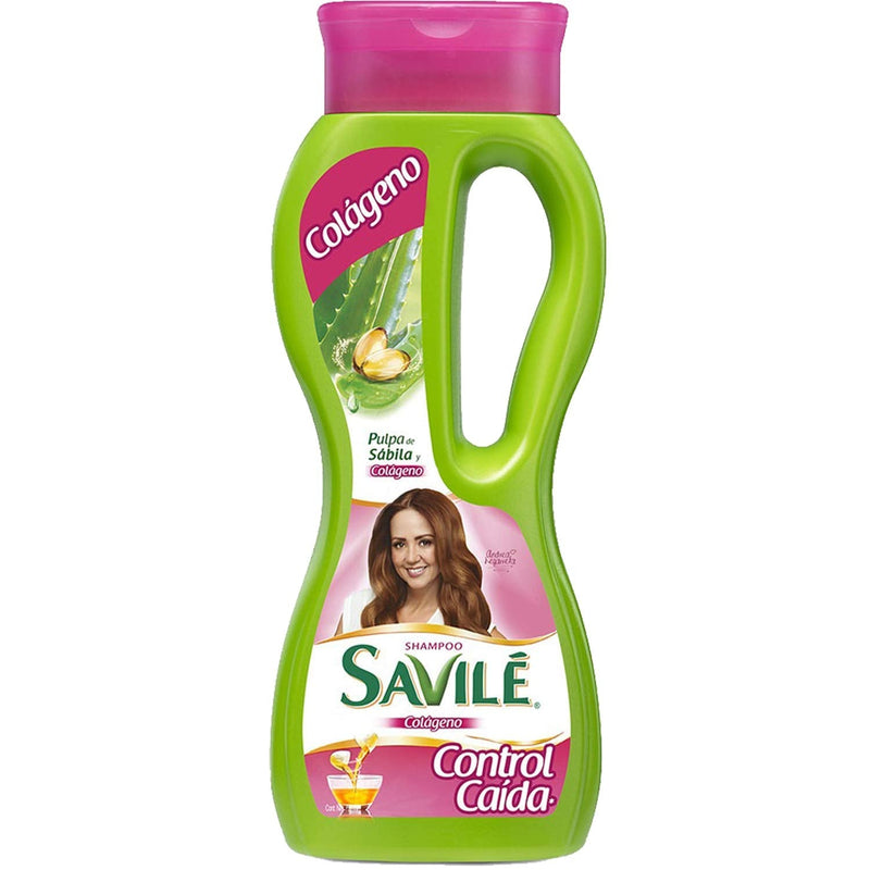 Savile pulpa de sabila Colageno Control Caida Anti Hair Loss Shampoo and Conditioner 750ml martinandmark.com