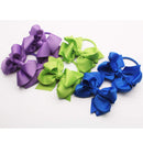 40PCS Baby Girls Hair Bows Ties 3inch Grosgrain Ribbon Bows Elastic Hair Ties Ponytail Holders for Toddlers Kids Children Teens CellElection