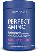 BodyHealth PerfectAmino Powder - BCAA and EAA Powder for Pre and Post Workout - Amino Acid Energy Drink for Men and Women to Support Lean Muscle and Recovery - Strawberry - 30 Servings Infinity Warehouse