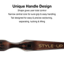 Olivia Garden Style-Up Teasing Foldable Hair Brush - 50% boar & 50% nylon bristles STU-MX (Mixed)… Olivia Garden