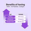 numbuzin No.9 Sheet Mask | NAD+ BIO Lifting-sil Full Face Mask | Improves Jawline, Jowls, Wrinkles, Neck Lines | Peptides, NAD+, Collagen | Skin Firmness | 4 Sheets + Lifting Band Infinity Warehouse