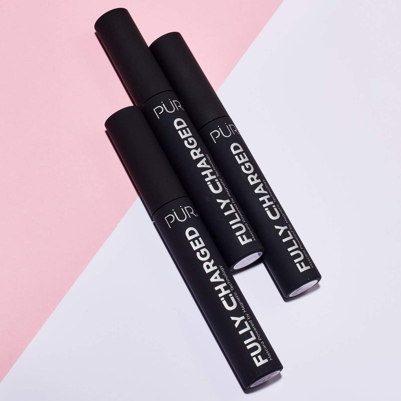 PÜR Fully Charged Mascara - Magnetic Black Mascara For Full Volumizing To Instantly Lift, Separate, and Define Each Lash - Gluten, BPA, & Paraben Free Eye Makeup PÜR MINERALS