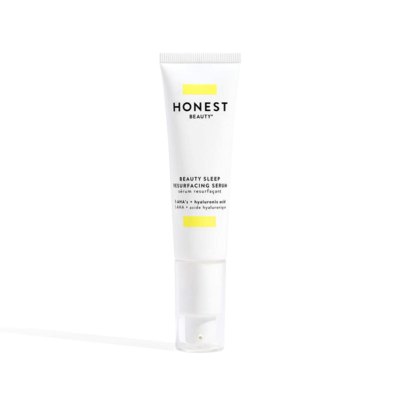 Honest Beauty Beauty Sleep Resurfacing Serum with 5 AHAs + Hyaluronic Acid | VEGAN | Paraben Free, Synthetic Fragrance Free, Dermatologist Tested & Cruelty Free | 1 fl. oz. Honest Beauty Store