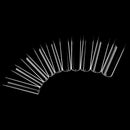 Extra Long C Curve Half Cover Nail Tips 100 Pcs, XXL Clear Long Straight Square Shape Nail Tips for Acrylic False Nails Previvo Traceless Nail Tips With Box,10 Sizes Previvo