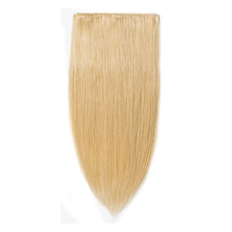 Double Weft Clip in Remy Human Hair Extensions 10''-22'' Grade 7A Quality Full Head Thick Thickened Long Soft Silky Straight 8pcs 18clips for Women Beauty 16" / 16 inch 130g,