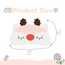 Cute Sleep Mask - Soft and Comfortable Animal Plush Blindfold Eye Cover for Kids Girls Women, Great Eyeshade for Travel, Shift Work, Meditation, Washable(White Deer) H HOMEWINS