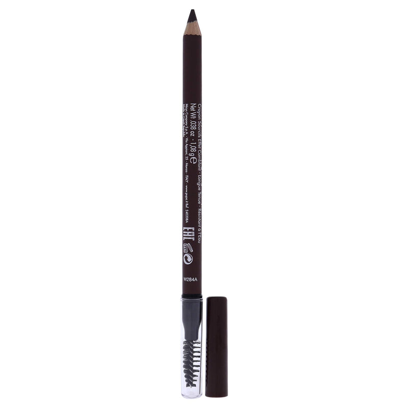 Pupa Milano True Eyebrow Pencil - Total Fill Eyebrow, Long Lasting and Waterproof - Wooden Pencil with Mini Comb - Combination of Waxes and Oils, Rich and Highly Pigmented - 002 Brown - 0.038 Oz PUPA Milano