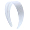 White 2 Inch Wide Satin Hard Headband with No Teeth Head band for Women and Girls (Motique Accessories) Motique Accessories