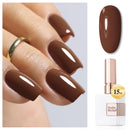 Double Rhythm 0.5 Oz Gel Nail Polish Neutral Natural Same Color Same Bottle Translucent Light Milky Pastel 15ML Manicure French Design Art DIY at Home (Pearl Green-B1146) Infinity Warehouse