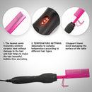 Electric Hot Comb for Wigs,Hot Comb Electric, Straightening Comb,Pink Hot Comb, Plug in Hot Comb,Hot Comb Hair Straightener for Black Hair,Hot Hair Comb for Hair LEEONS