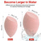 3pcs Beauty Makeup Sponges set for Dry & Wet Use - Foundation Blending Sponge for Concealer Blush Powder, Multi-color Blender Sponges (3pcs - Multi-colored A) KNEEDARKYEAR