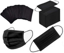 500PCS 3 ply black disposable face shield filter protection breathable dust proof NNPCBT