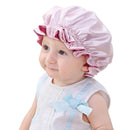 Sent Hair Kids Satin Bonnet Sleeping Cap Adjustable Sleep Bonnet with Drawstring Reversible Night Caps for Kids Child Baby Toddler Sleep Cap Double Layer (Light Pink/Pink) sent hair