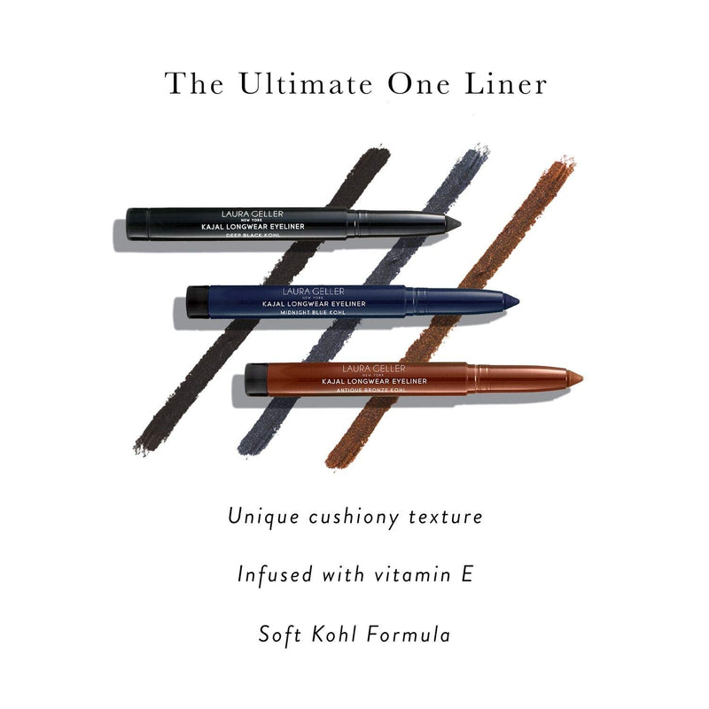 LAURA GELLER NEW YORK Kajal Smooth Kohl Longwear Eyeliner, Dark Brown LAURA GELLER NEW YORK