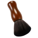 Vtrem 2 Pack Barber Brush Neck Duster Professional Large Hairbrush Ultra Soft Salon Shaving Brush for Face and Neck, Black & Brown Vtrem