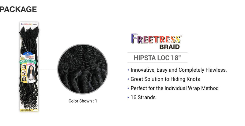 FreeTress Braids Wrap n Lock Hipsta Loc 18" (3-PACK, 2) FREETRESS EQUAL WIG