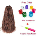8 Packs Passion Twist Hair 18 Inch Passion Twist Crochet Hair Ombre Water Wave Crochet Braiding Hair Extensions (18 inch, 30
