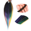 3 Tone Pre Stretched Braiding Hair, 28 Inches Ombre Yaki texture Braid Hair Extensions, 6 Bundles 100% Top Quality Kanekalon Synthetic Colorful Hair Braids (1b-30-27) DAN NING