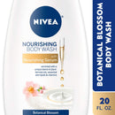 NIVEA Nourishing Botanical Blossom Body Wash - with Nourishing Serum - 20 Fl. Oz. Bottle NIVEA Store