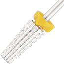 PANA Nail Carbide 5 in 1 Bit - Two Way Rotate use for Both Left and Right Handed - Fast remove Acrylic or Hard Gel - 3/32" Shank - Manicure, Nail Art, Drill Machine (Double Coarse - 2XC, Silver) PANA