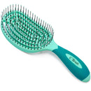 NuWay Patented Curved and Vented Hair Dryer Safe Detangling C Brush (Aqua) NuWay 4Hair