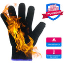 Teenitor 4 Pcs Heat Resistant Gloves for Hair Curling Iron, Professional Heat Proof Gloves for Hair Styling Hot Flat Iron Wands Straighteners, One Size Fits All Teenitor