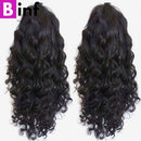 BINF Hair 16 inch Loose Deep Wave Lace Front Wig Human Hair Wig with Baby Hair Pre Plucked 100% Unprocessed Virgin Hair Deep Loose Wave Wig for Black Women 13X4 Lace Frontal 150% Density Natural Color BINF Store
